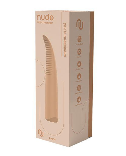 NUDE Laurel Rechargeable Travel Massager - Tan - SEXYEONE