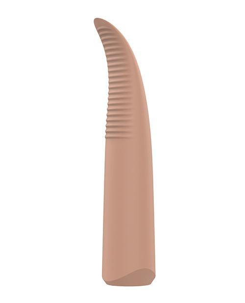 image of product,NUDE Laurel Rechargeable Travel Massager - Tan - SEXYEONE