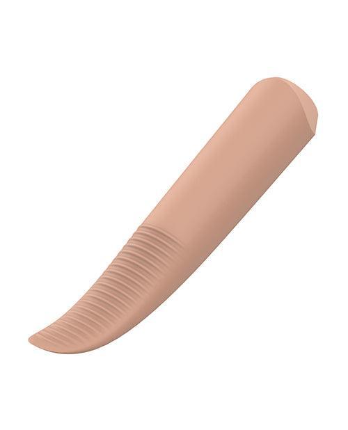 image of product,NUDE Laurel Rechargeable Travel Massager - Tan - SEXYEONE