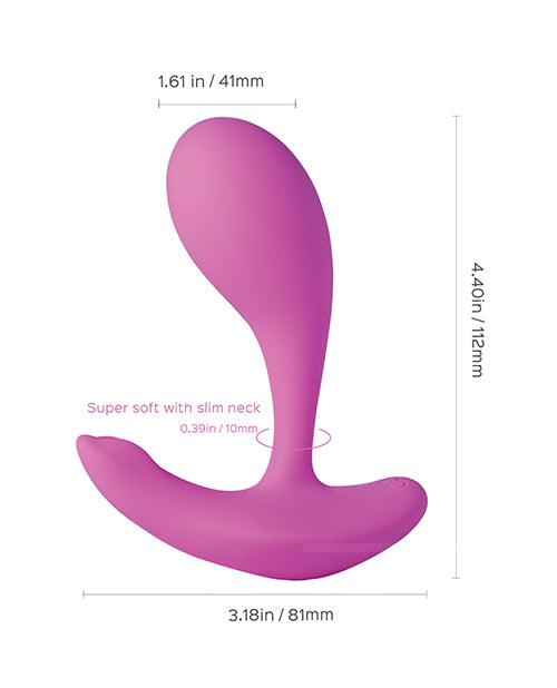 image of product,Oly App-enabled Wearable Clit & G Spot Vibrator - Pale Pink - SEXYEONE