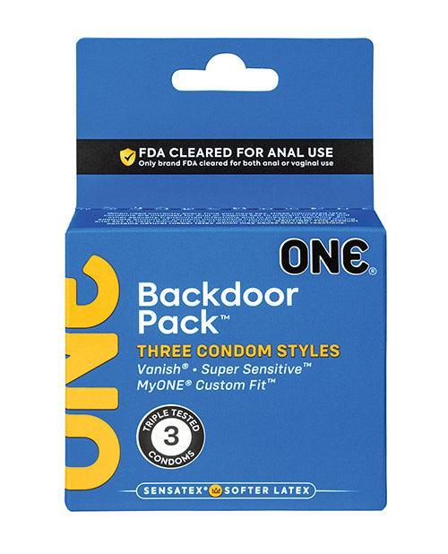 product image, One Backdoor Pack Custom Fit Condoms - Pack of 3 - SEXYEONE