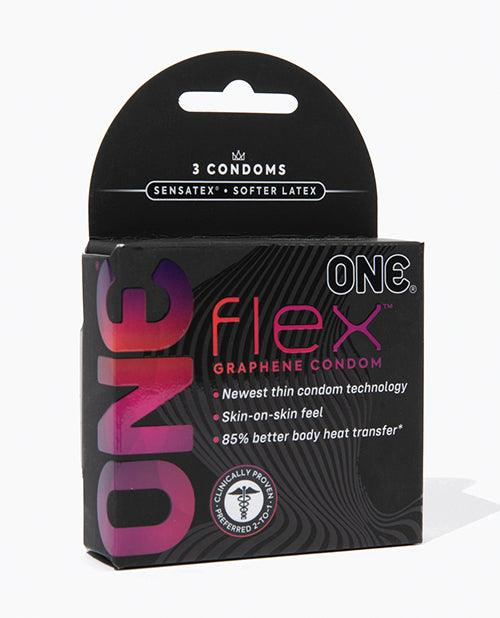 product image, One Flex Ultra-Thin Condoms - Pack of 3 - SEXYEONE