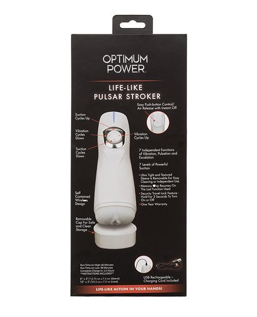 image of product,Optimum Power Lifelike Pulsar Stroker Masturbator - SEXYEONE