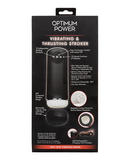 image of product,Optimum Power Vibrating & Thruster Stroker - SEXYEONE