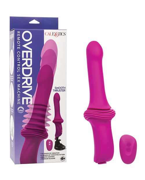 product image, Overdrive Smooth Thruster Remote Control Sex Machine - Fuchsia/Black - SEXYEONE