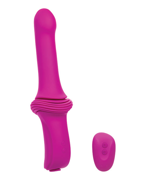 image of product,Overdrive Smooth Thruster Remote Control Sex Machine - Fuchsia/Black - SEXYEONE