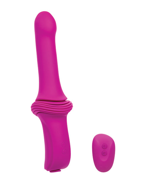 image of product,Overdrive Smooth Thruster Remote Control Sex Machine - Fuchsia/Black - SEXYEONE