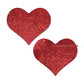 Pastease Coverage Glitter Heart - Red O/s - SEXYEONE