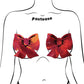 Pastease Coverage Holographic Bow - Red O/S - SEXYEONE