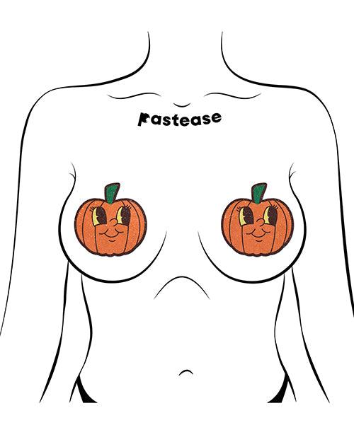 image of product,Pastease Halloween Cutie Pie Face Pumpkin - Orange O/s - SEXYEONE