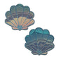 Pastease Opalescent Mermaid Shells - Seafoam Blue O/S - SEXYEONE