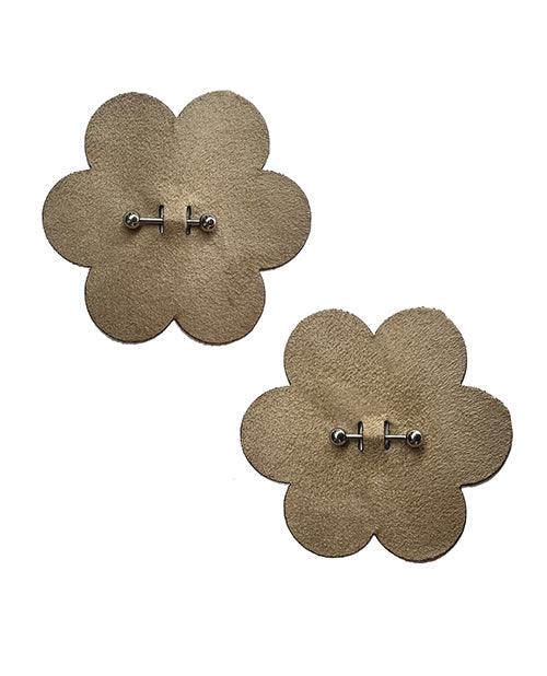 image of product,Pastease Pierced Flower Breast Petal w/Barbell Piercing - Nude O/S - SEXYEONE