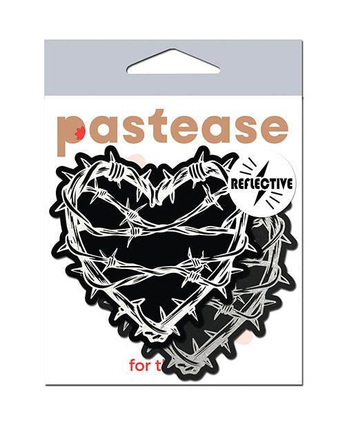 product image, Pastease Premium Barbed Wire Heart Reflective - Black O/S - SEXYEONE