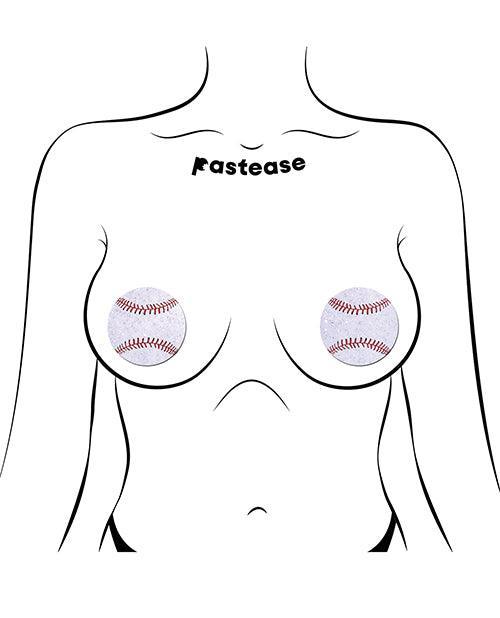 image of product,Pastease Premium Baseball Sparkly - White O/S - SEXYEONE