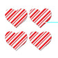 Pastease Premium Holiday Petites Candy Cane Heart - Red/white O/s - SEXYEONE