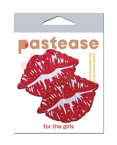 product image, Pastease Premium Sparkle Kissing Lips - Red O/S - SEXYEONE