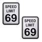 Pastease Premium Speed Limit 69 - White/black O/s - SEXYEONE