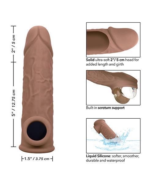 image of product,Performance Maxx Life-Like 7" Penis Extension - Brown - SEXYEONE