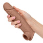 Performance Maxx Life-Like 8" Penis Extension - Brown - SEXYEONE