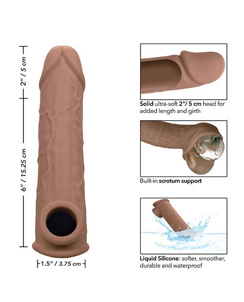 image of product,Performance Maxx Life-Like 8" Penis Extension - Brown - SEXYEONE