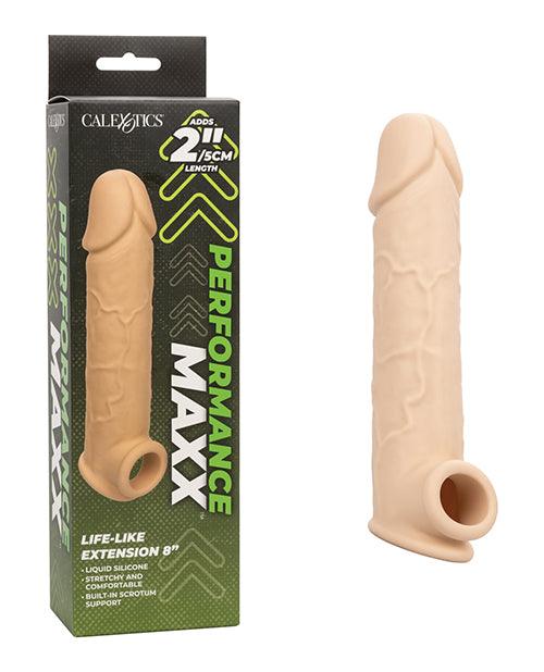 product image, Performance Maxx Life-Like 8" Penis Extension - Ivory - SEXYEONE