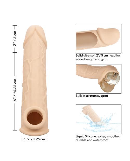 image of product,Performance Maxx Life-Like 8" Penis Extension - Ivory - SEXYEONE