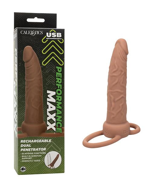 product image, Performance Maxx Rechargeable Dual Penetrator - Brown - SEXYEONE