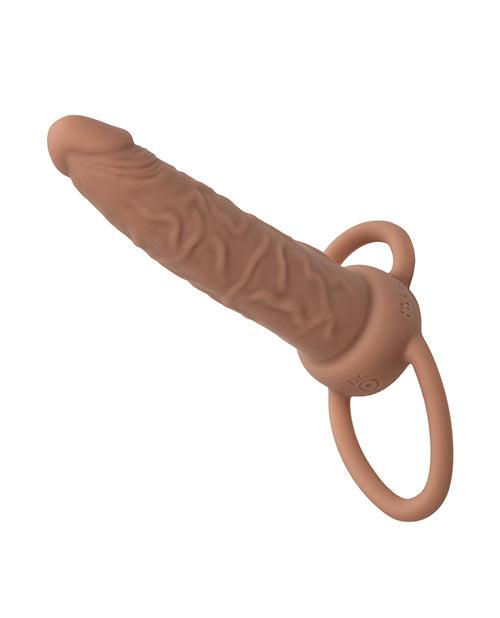 image of product,Performance Maxx Rechargeable Dual Penetrator - Brown - SEXYEONE