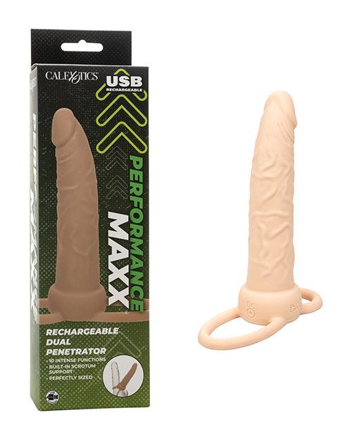 product image, Performance Maxx Rechargeable Dual Penetrator - Ivory - SEXYEONE