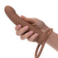 Performance Maxx Rechargeable Ribbed Dual Penetrator - Brown - SEXYEONE