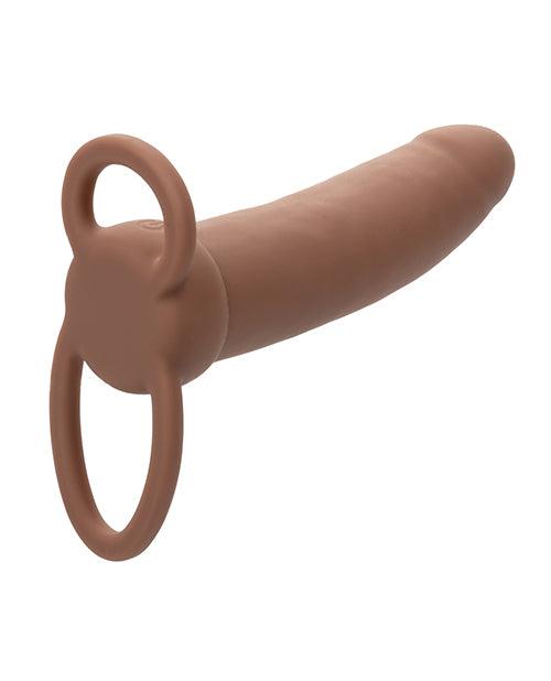 image of product,Performance Maxx Rechargeable Thick Dual Penetrator - Brown - SEXYEONE