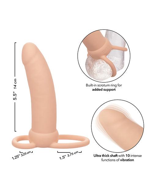 image of product,Performance Maxx Rechargeable Thick Dual Penetrator - Ivory - SEXYEONE