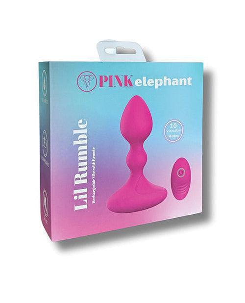 Pink Elephant Lil Rumble Rechargeable Vibe w/Remote - SEXYEONE