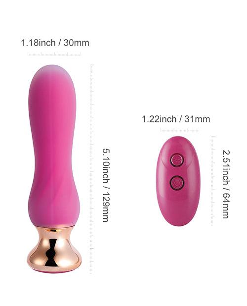 image of product,Pink Holic Curved Remote Vibrating Anal Plug - SEXYEONE