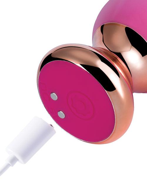 Pink Holic Curved Remote Vibrating Anal Plug - SEXYEONE