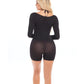 'pink Lipstick Knock Out 2 Pc Play Suit Black O/s - SEXYEONE