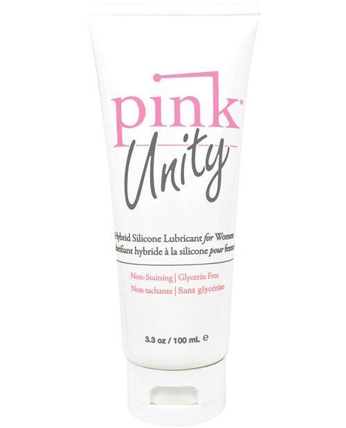 product image, Pink Unity Hybrid Silicone Based Lubricant - 3.3 oz Tube - SEXYEONE