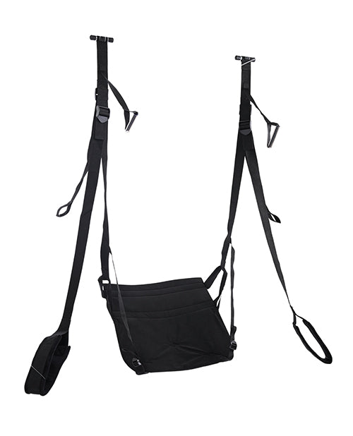 image of product,Pivot Deluxe Door Jam Sex Sling - Black - SEXYEONE