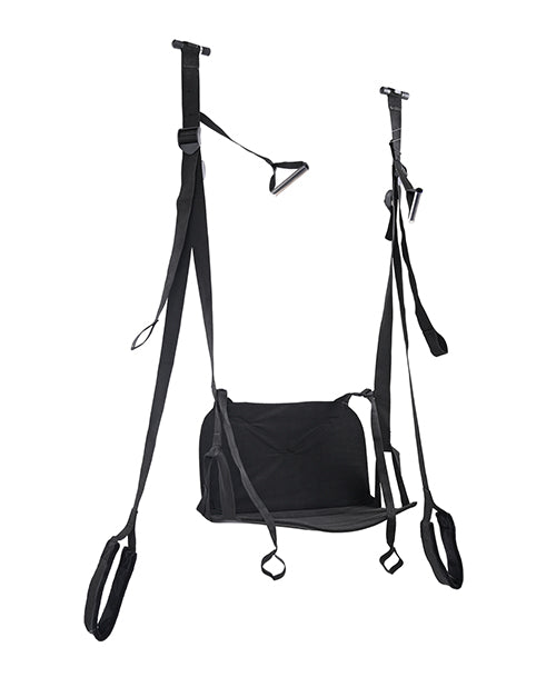 image of product,Pivot Deluxe Door Jam Sex Sling - Black - SEXYEONE