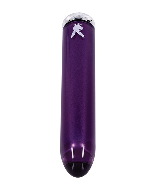 image of product,Playboy Pleasure Amethyst Vibrator - Acai - SEXYEONE