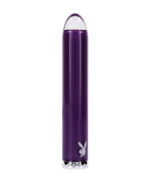 image of product,Playboy Pleasure Amethyst Vibrator - Acai - SEXYEONE