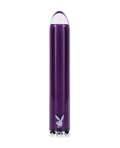 image of product,Playboy Pleasure Amethyst Vibrator - Acai - SEXYEONE