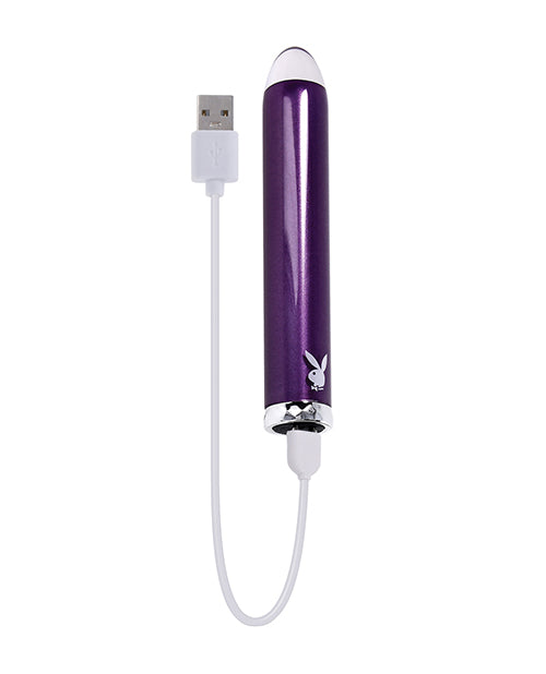 image of product,Playboy Pleasure Amethyst Vibrator - Acai - SEXYEONE