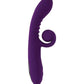 Playboy Pleasure Curlicue Rabbit Vibrator - Acai - SEXYEONE