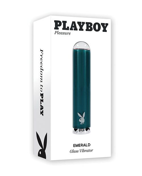 product image, Playboy Pleasure Emerald Bullet Vibrator - Deep Teal - SEXYEONE