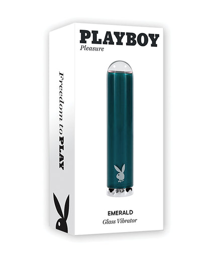 Playboy Pleasure Emerald Bullet Vibrator - Deep Teal - SEXYEONE