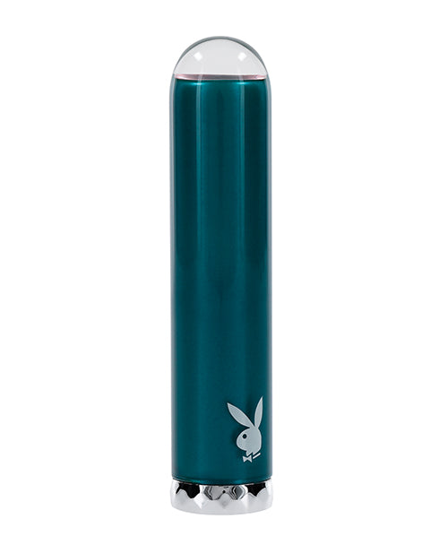 image of product,Playboy Pleasure Emerald Bullet Vibrator - Deep Teal - SEXYEONE