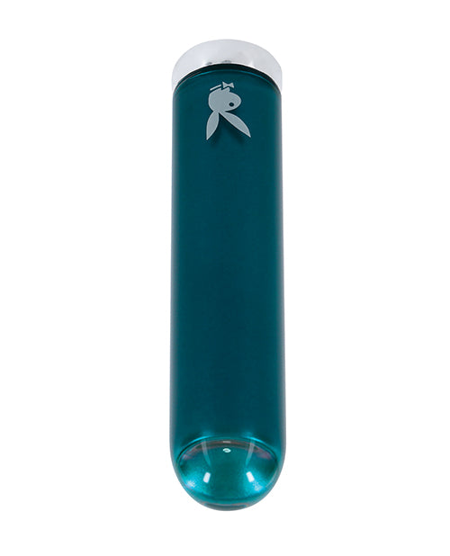 image of product,Playboy Pleasure Emerald Bullet Vibrator - Deep Teal - SEXYEONE