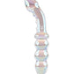 Playboy Pleasure Jewels Double Glass Dildo w/Anal Beads - Clear - SEXYEONE