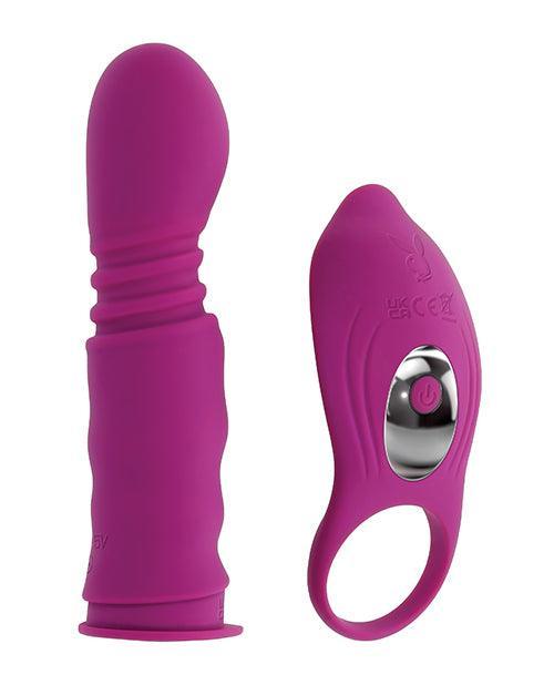 image of product,Playboy Pleasure Match Play Dual Vibrator - Fuchsia - SEXYEONE